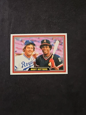 ⚾1981 Donruss #537 Best Hitters George Brett & Rod Carew⚾Casi como nuevo o mejor⚾ Foto 1 de 2