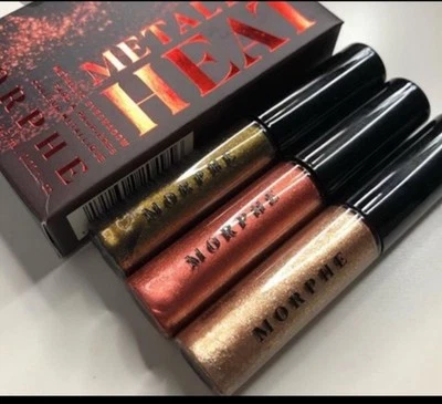 MORPHE METALLIC HEAT Metallic Liquid Eyeshadow Trio 🔥 FAST FREE SHIPPING - Image 1 of 4