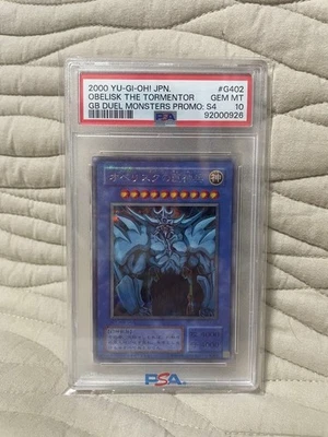 PSA 10 2000 Obelisk G4-02 Secret Rare Holo GB Promo YuGiOh Japanese Vintage - Image 1 of 4