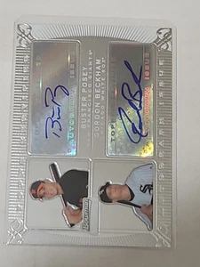 2009 Buster Posey Gordon Beckham Bowman Sterling Dual Rookie Auto #DA-BPGB - Bild 1 von 2