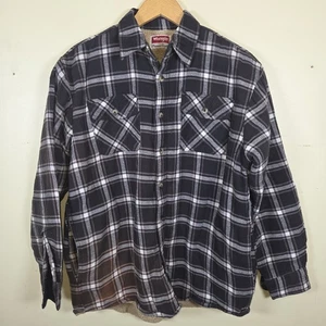 WRANGLER DICKES FLANELL-SAKKO MIT SHERPA-FUTTER GROB KARIERT HERREN MEDIUM - Bild 1 von 7