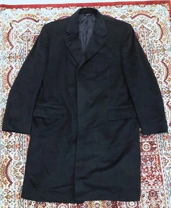 YSL Saint Laurent Mens L 52 Large Bleu Double Breasted Loro Piana Cashmere Wool - Picture 1 of 21