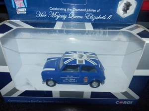 CORGI  LTD EDT SET CELEBRATING THE DIAMOND JUBILEE CLASSIC BLUE MINI  BOXED NEW - Picture 1 of 3