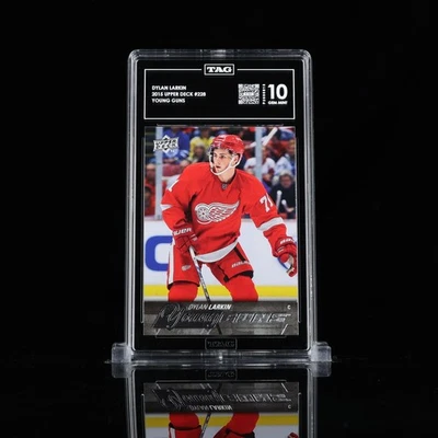 2015 Upper Deck Young Guns #228 Dylan Larkin RC Rookie TAG 10 - Image 1 of 3