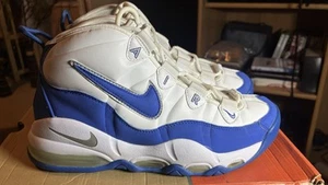 Size 10 - Nike Air Max Tempo White Blue Duke Uptempo Zoom More 96 DB Kentucky - Picture 1 of 19
