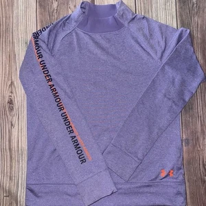 Girls Youth XL Loose Coldgear Purple Long Sleeve Pullover - Picture 1 of 9