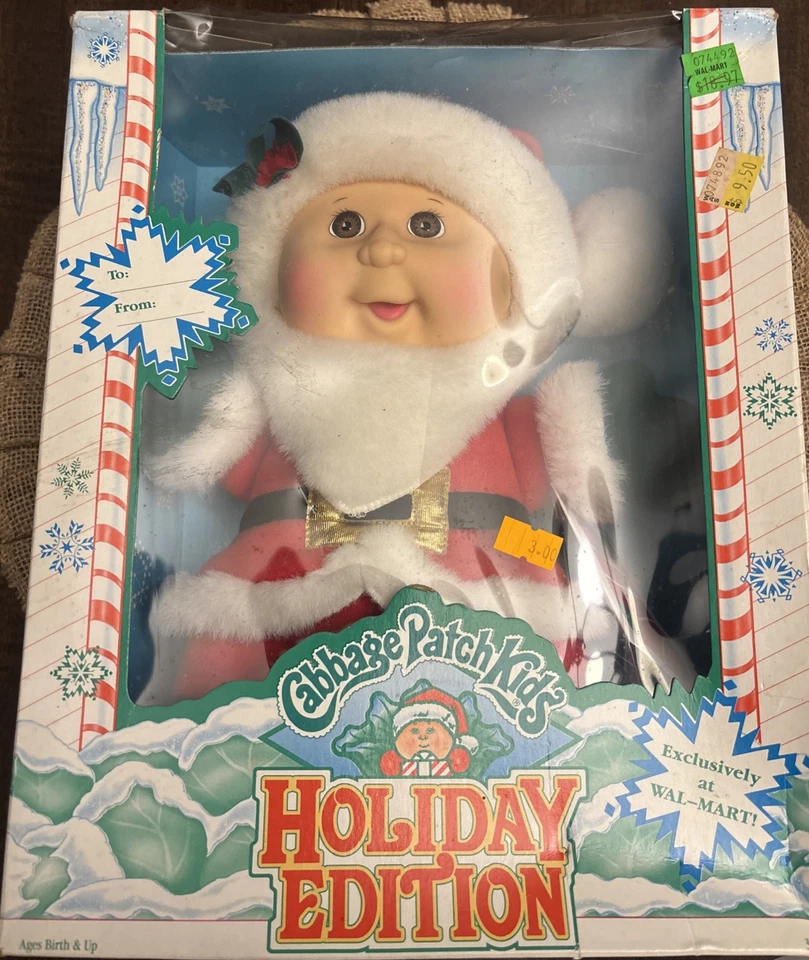 1992 Hasbro Cabbage Patch Kids Holiday Edition Walmart Santa