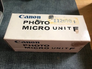 Canon Microscope Photomicro Photo Micro Unit F - 3 Piece Set - Picture 1 of 12