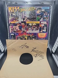 KISS Unmasked Autographed Inner Peter Chris & Ace Frehley Casablanca VG+/VG - Picture 1 of 13