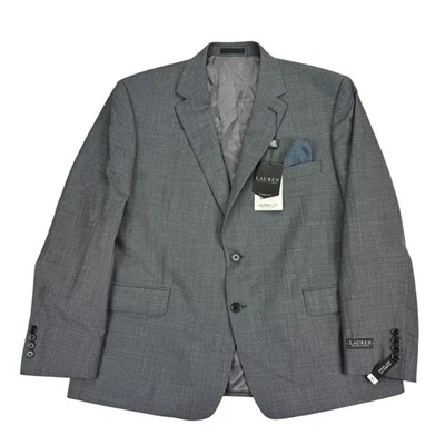 Lauren Ralph Lauren Mens UltraFlex Lattimore Classic Fit Suit Jacket Gray 46S - Image 1 of 4