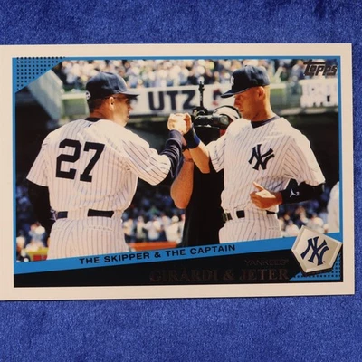 2009 Topps Update/Highlights Card #UH69: Joe Girardi / Derek Jeter (dj29) - Image 1 of 2