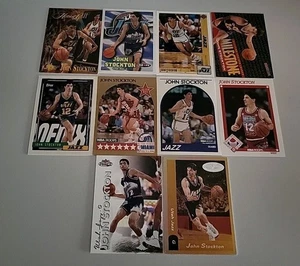 LOT 10 CARDS JOHN STOCKTON SKYBOX UD HOOPS FLEER UTAH JAZZ 2 - Bild 1 von 4
