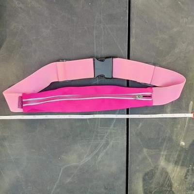 FitKicks Pink Waist Pouch Fanny Pack Exercise Belt Bag Jogging Biking - Image 1 of 2