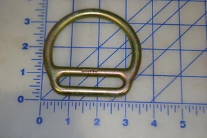 *4 anillos en D para correas de 2" para arnés de supervivencia correas exteriores tirar acero cadmio - Imagen 1 de 2