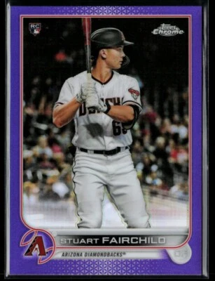 2022 Topps Bowman Chrome Purple Refractor #156 Stuart Fairchild RC 116/250 - Image 1 of 2