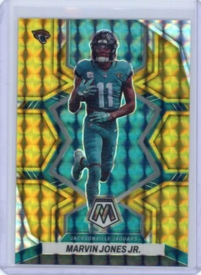 Marvin Jones Jr. 2022 Panini Mosaic Gold Prizm #92 /10 Color Match Jaguars - Image 1 of 3