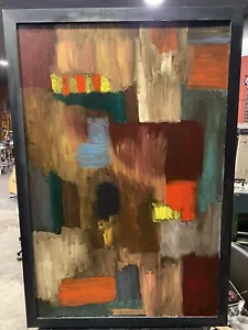 Pintura al óleo estilo moderno expresionista abstracto mediados de siglo modernista ORIGINAL - Imagen 1 de 24