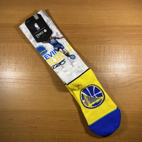 Golden State Warriors Stance Big Head Kevin Durant Socks NBA Large 9-12 New Cover