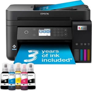 Epson EcoTank ET-3850 Farbtintenstrahl-Multifunktionsgerät VOLLTINTE - Schwarz UVP 430£ - Bild 1 von 3