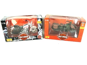 Maisto Harley-Davidson 1942 WLA FLATHEAD 1:18 scale motorcycle + Springer Lot - Picture 1 of 9