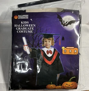 Kids Graduation Cap and Gown Preschool Halloween Costume Ages 5-6 - Picture 1 of 2