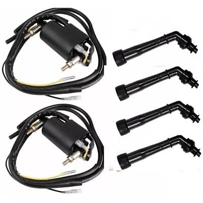 2x Tapa de bujía de bobina de encendido para Yamaha Road Star Silverado 1600 -- 1999-2003 Foto 1 de 4