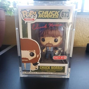 Chuck Norris signed Funko Pop #673 handsigniert BAS Beckett - Bild 1 von 3