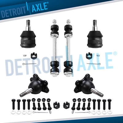 Front Upper Lower Ball Joints Sway Bar Links for Chevrolet Express GMC Savana - Image 1 of 4