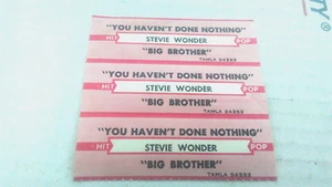 NOS TITLE STRIP-STEVIE WONDER You Haven't Done Nothing\Big Brother-L@@K! - Picture 1 of 1
