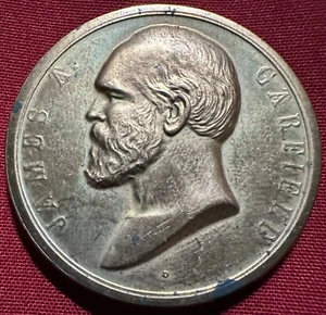 Medaglia Inaugurata Presidente degli Stati Uniti James A. Garfield - Bronzo - Foto 1 di 2