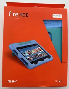 Amazon Fire HD 8 Tablet Kid-proof Case 12th Gen 2022 Release - Blue - Picture 1 of 4
