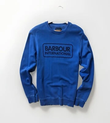 Sudadera Barbour International Azul - Talla M Foto 1 de 4