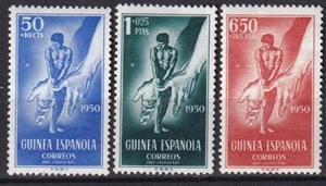 Spanish Guinea 1950 Edifil 295/97 Pro Indigenous MH - Imagen 1 de 2