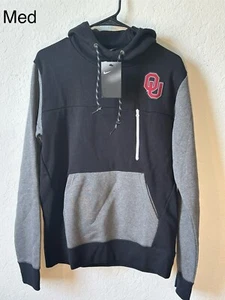 Nike Men’s Medium Oklahoma Sooners OU AV-15 2.0 Slim Fit Hoodie NEW WITH TAGS - Picture 1 of 9