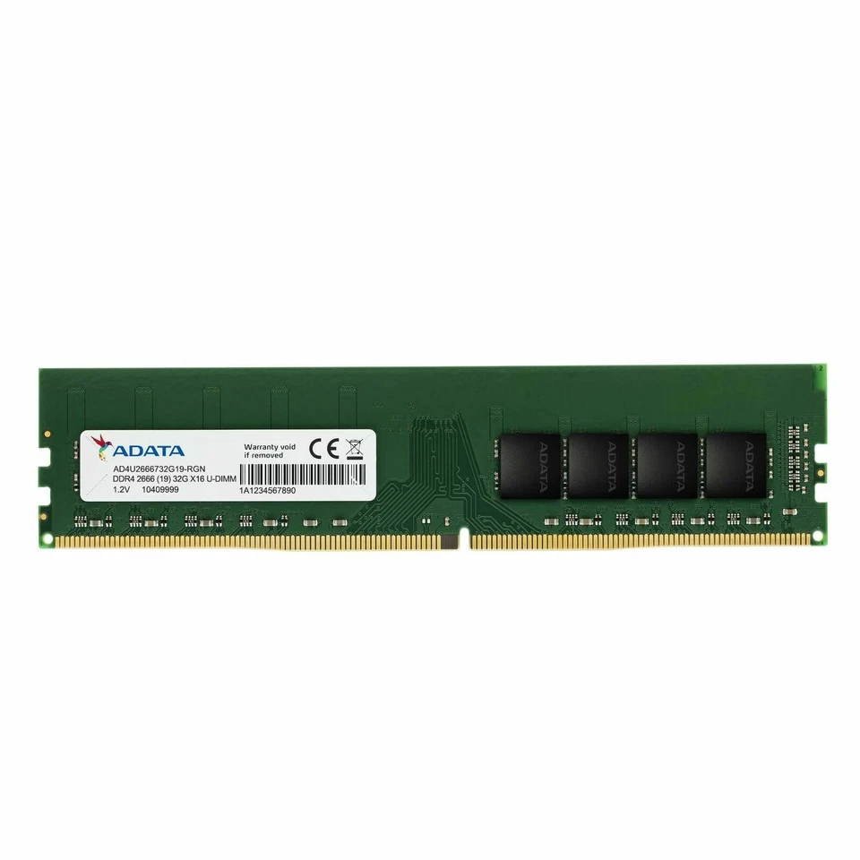 ADATA AD4U26668G19-SGN memory module 8 GB 1 x 8 GB DDR4 2666 MHz  - Image 1 of 1