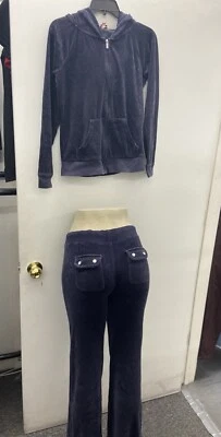 Juicy Couture NUEVO XS Pantalones S Top Conjunto de Chándal Y2K Azul Marino Foto 1 de 4
