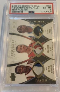 2008-09 UD Exquisite Collection Logoman Trios GU Patch Kevin Durant Paul Roy /10 - Picture 1 of 3