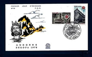 FRANZÖSISCH ANDORRA - 1978 - Europa. Denkmäler - Kirche von Pal - - Bild 1 von 1