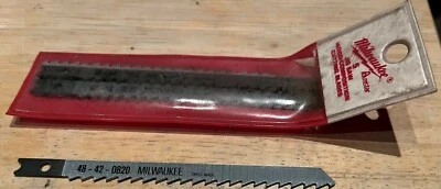 48-42-0820 Milwaukee 4-1/8" 6-TPI High Carbon Steel Jig Saw Blades, 5 PACK, NEW Foto 1 de 2