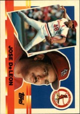 1990 Topps Big St. Louis Cardinals Baseball Card #31 Jose DeLeon