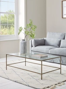 COX & COX Villette Coffee Table - Burnished Brass - Almost Brand New - RRP £725 - Picture 1 of 5