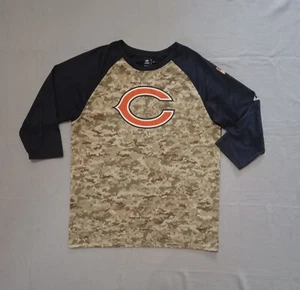 Chicago Bears Salute To Service Men's Shirt Size Large Nike Dri-Fit Camo - Picture 1 of 7