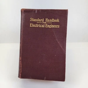 Vtg Standard Handbook For Electrical Engineers Soft Leather Cover 6th Ed 1933 - Picture 1 of 15
