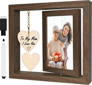 Mothers Day Gifts for Mom from Daughter Son, DIY Message Rotating Wooden Picture - Picture 1 of 7