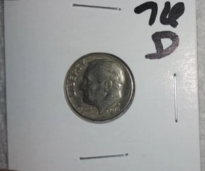1976 - D Mint - Roosevelt Dime + Protective Coin Holder! - Picture 1 of 2