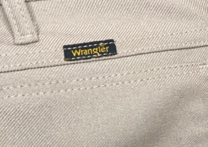 Wrangler Tan Cowboy Cut Dress Jeans 36 X 34 Boot Cut - Picture 1 of 5