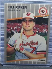 1989 Fleer Bill Ripken FF Error Card Not Covered #616 Baltimore Orioles