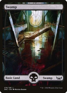 1x - SWAMP - #276 - Full Art - Streets of New Capenna - NM MTG - Picture 1 of 1