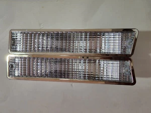 1981-1986 Cutlass 442 Salon Supreme Clear Park Parking Lamps Lens Left & Right - Bild 1 von 12