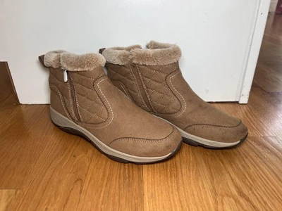 Botas Easy Spirit para mujer talla 8 marrón Sevance 2 piel sintética tobillo cremallera lateral SEVANCE2 Foto 1 de 4